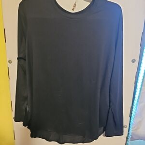 NWT Skechers Women's Size XL Black Godri Swift Long Sleeve Tunic Crew Shirt
